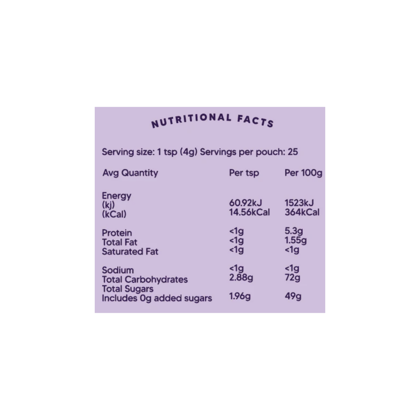 Mt Wilder Berries Certified Organic Wild Blueberry Super Powder - 100g
