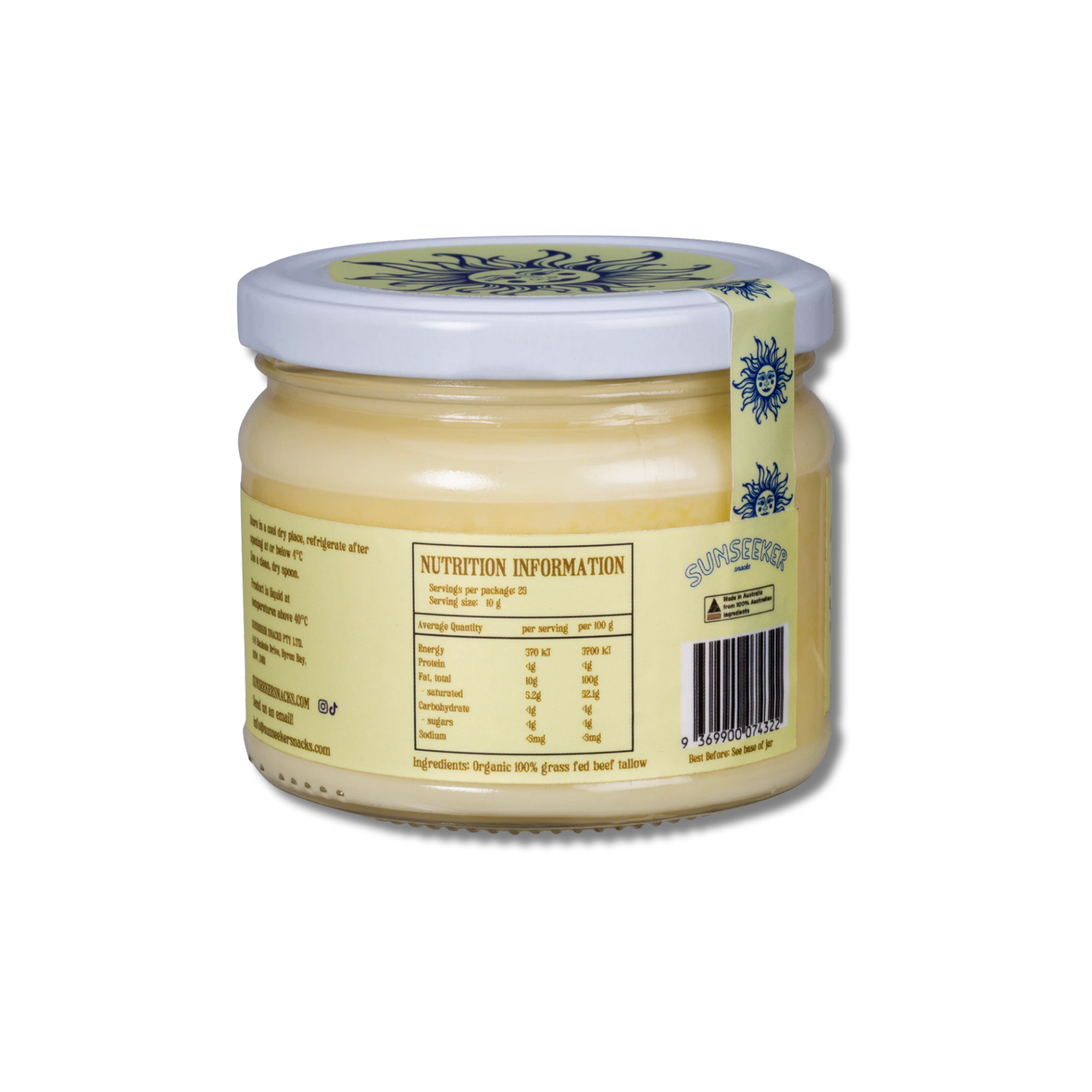 Sunseeker Snacks Beef Tallow 250g