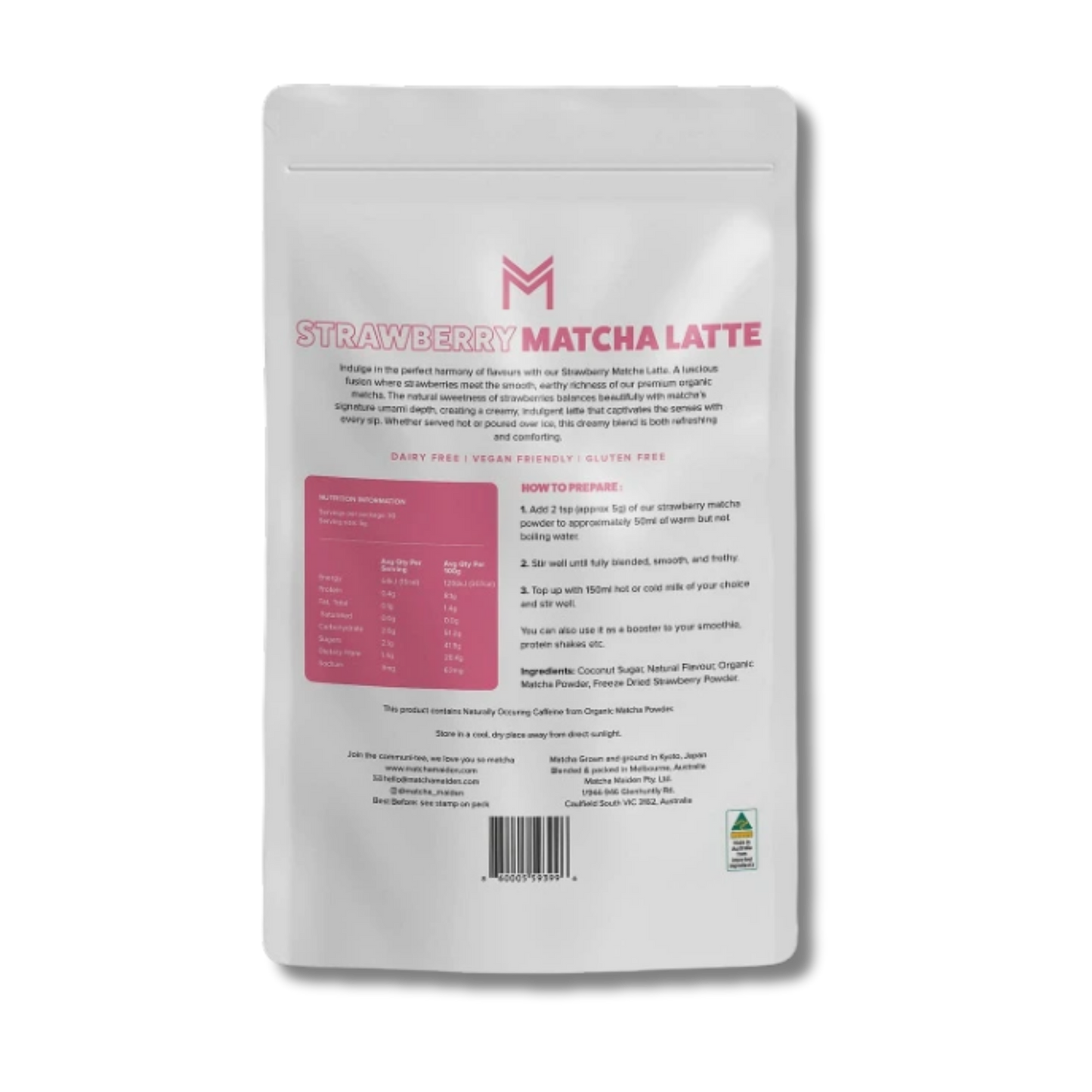 Matcha Maiden Strawberry Matcha Latte 150g