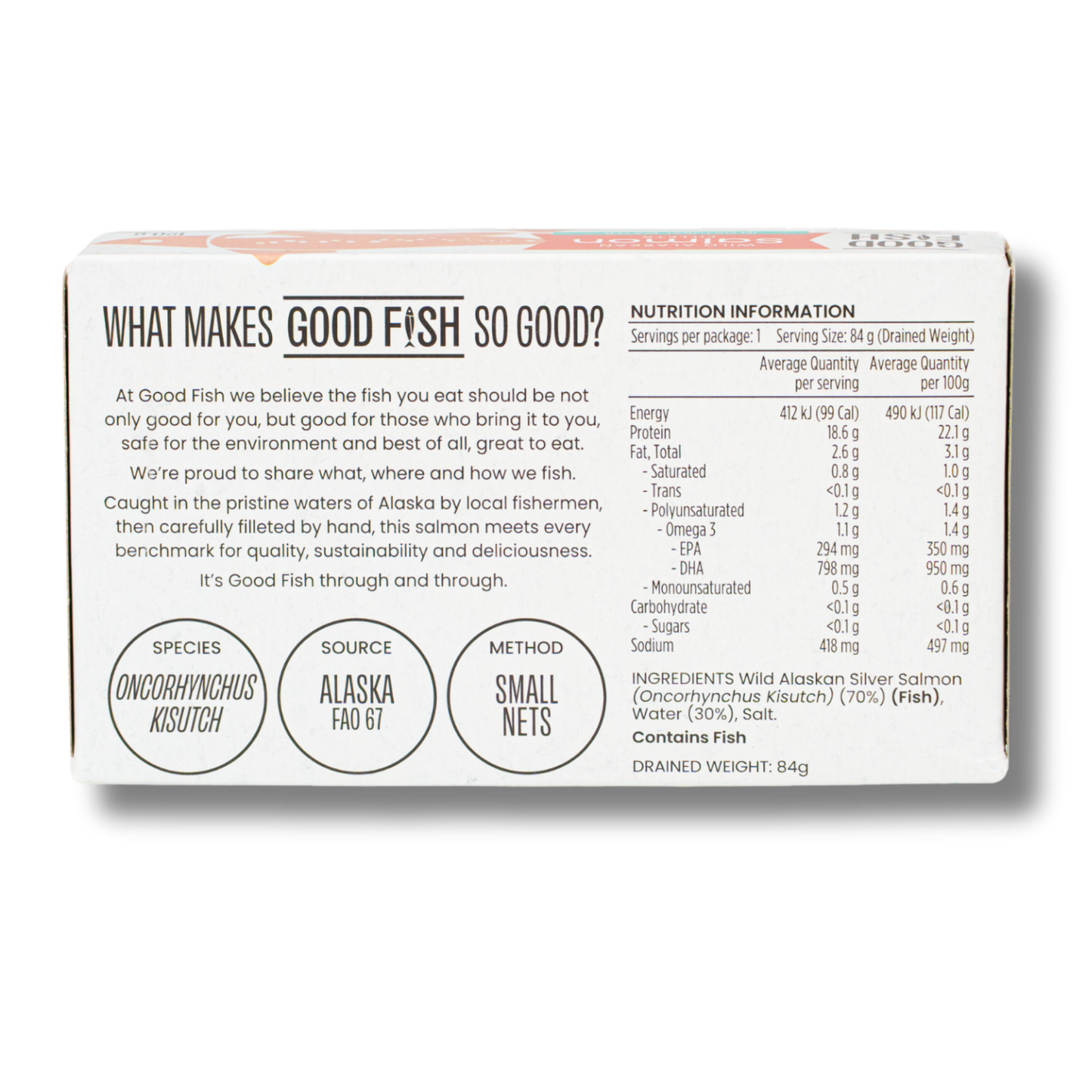 Good Fish Salmon in Brine 120g