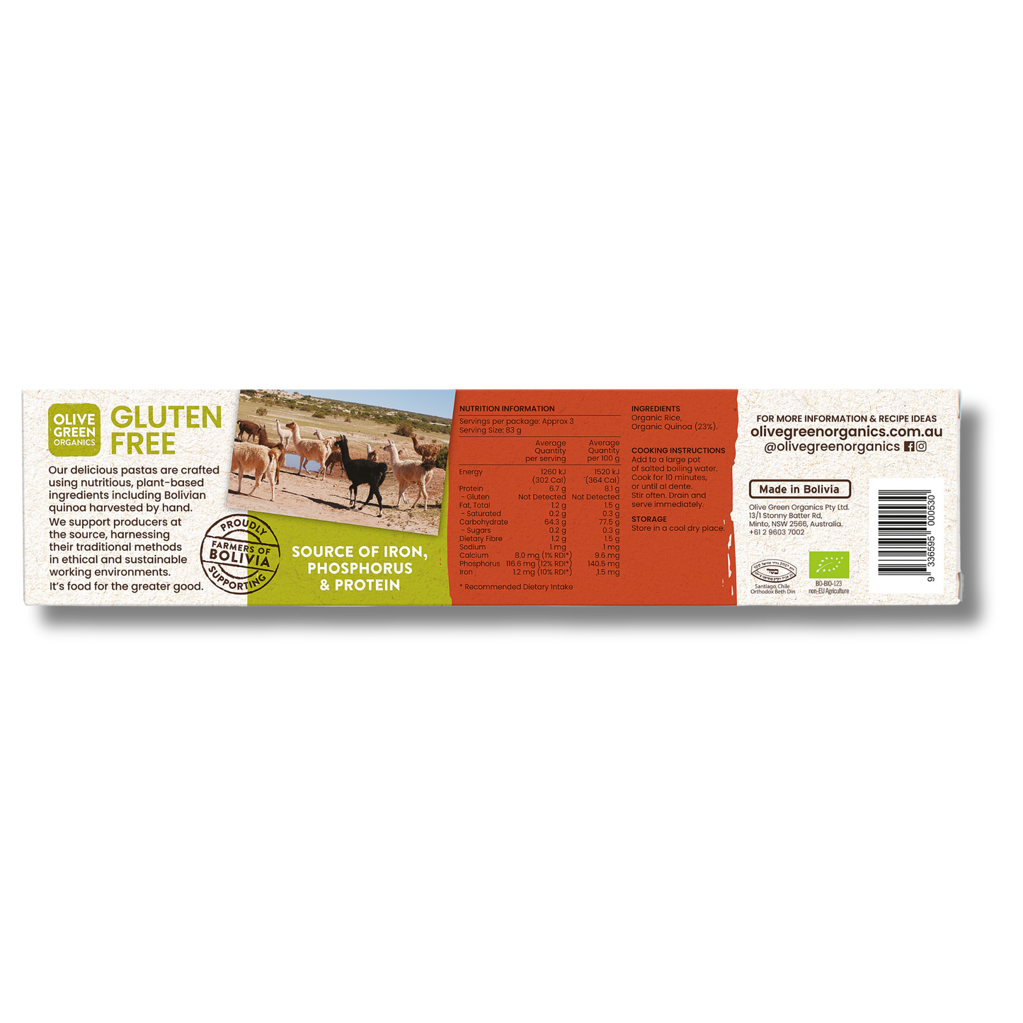 Olive Green Organics Quinoa & Rice Spaghetti 250g