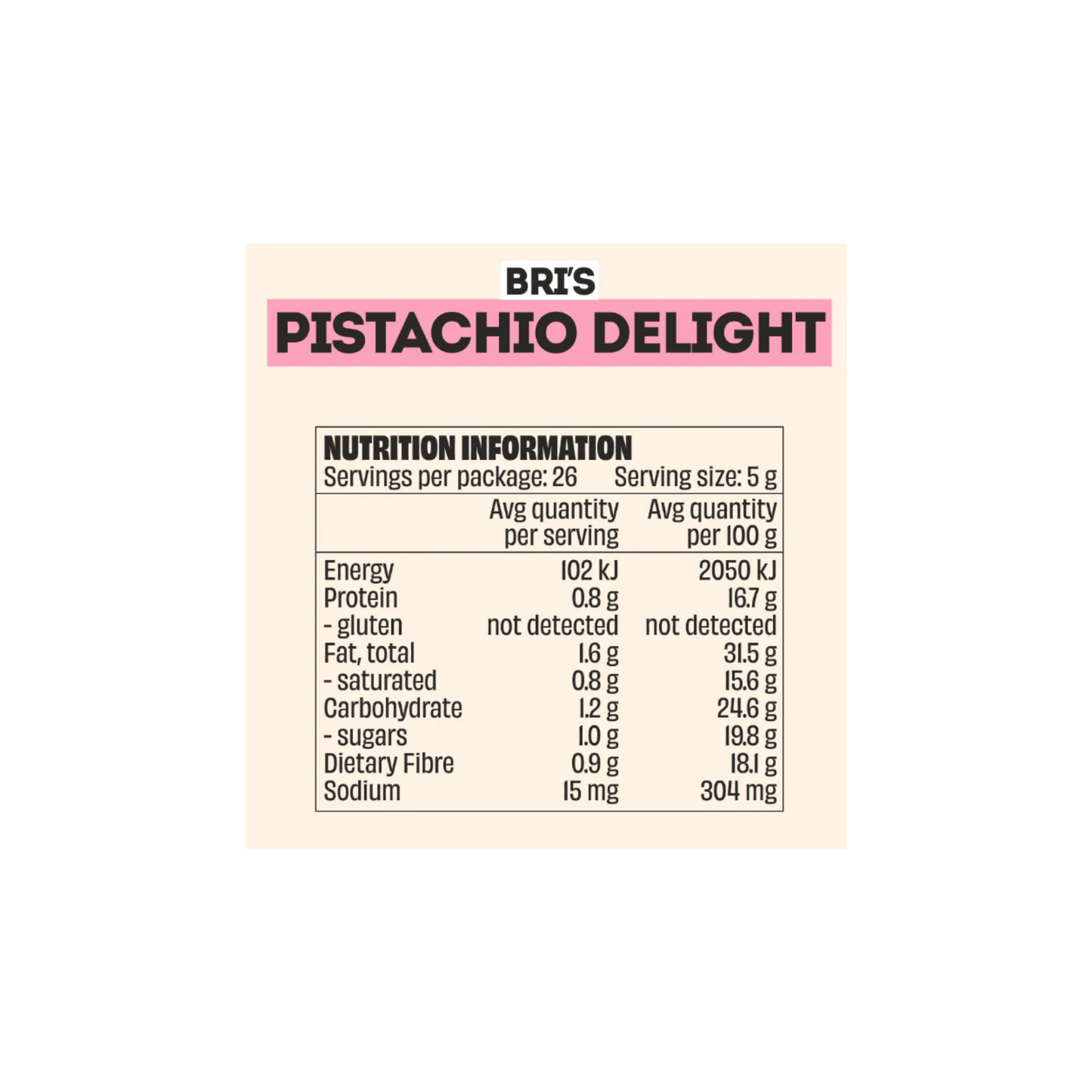 Mingle Pistachio Delight Sweet Topper 130g
