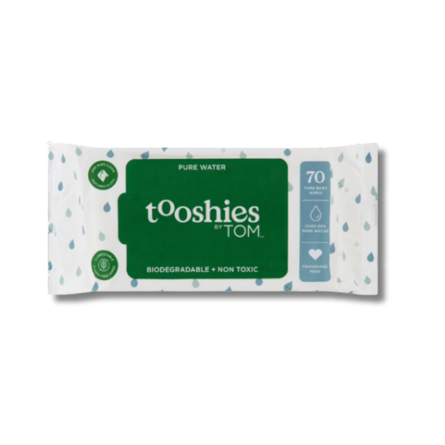 Tooshies Pure Water Wet Wipes 70 pack