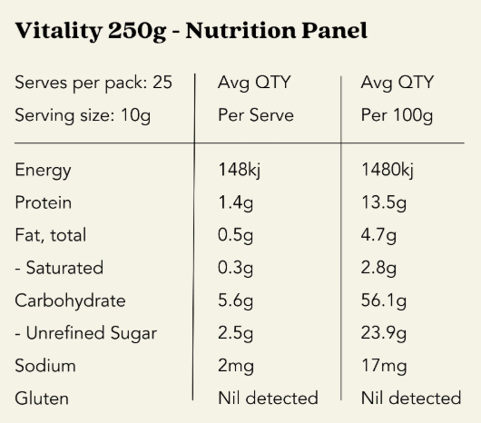 Sacred Taste Vitality: Matcha Mint Cacao 250g