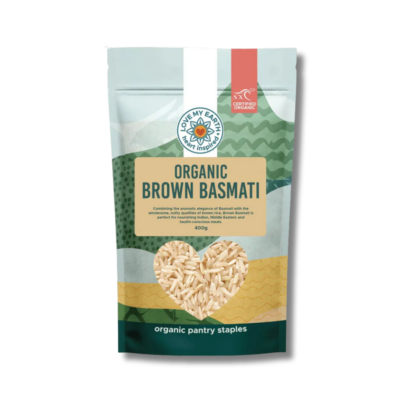 Love My Earth Organic Brown Basmati Rice 400g