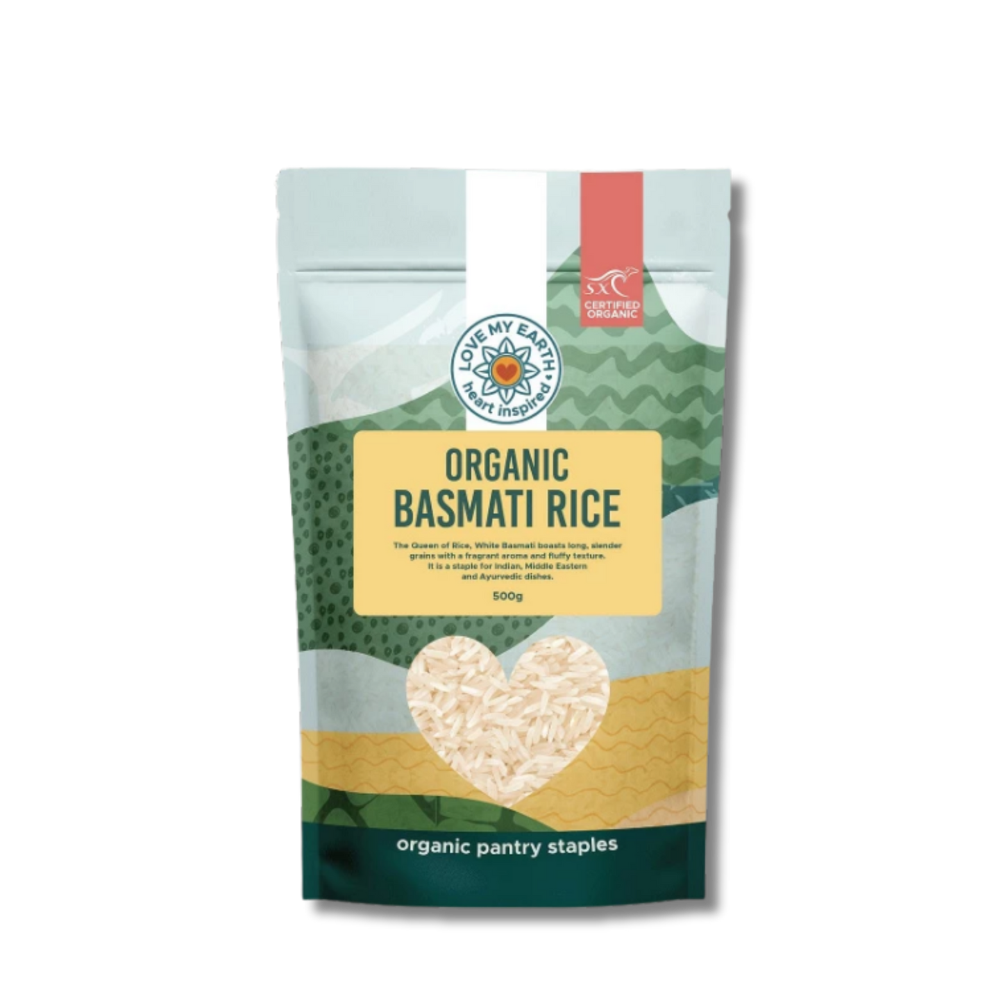 Love My Earth Organic Basmati Rice 500g