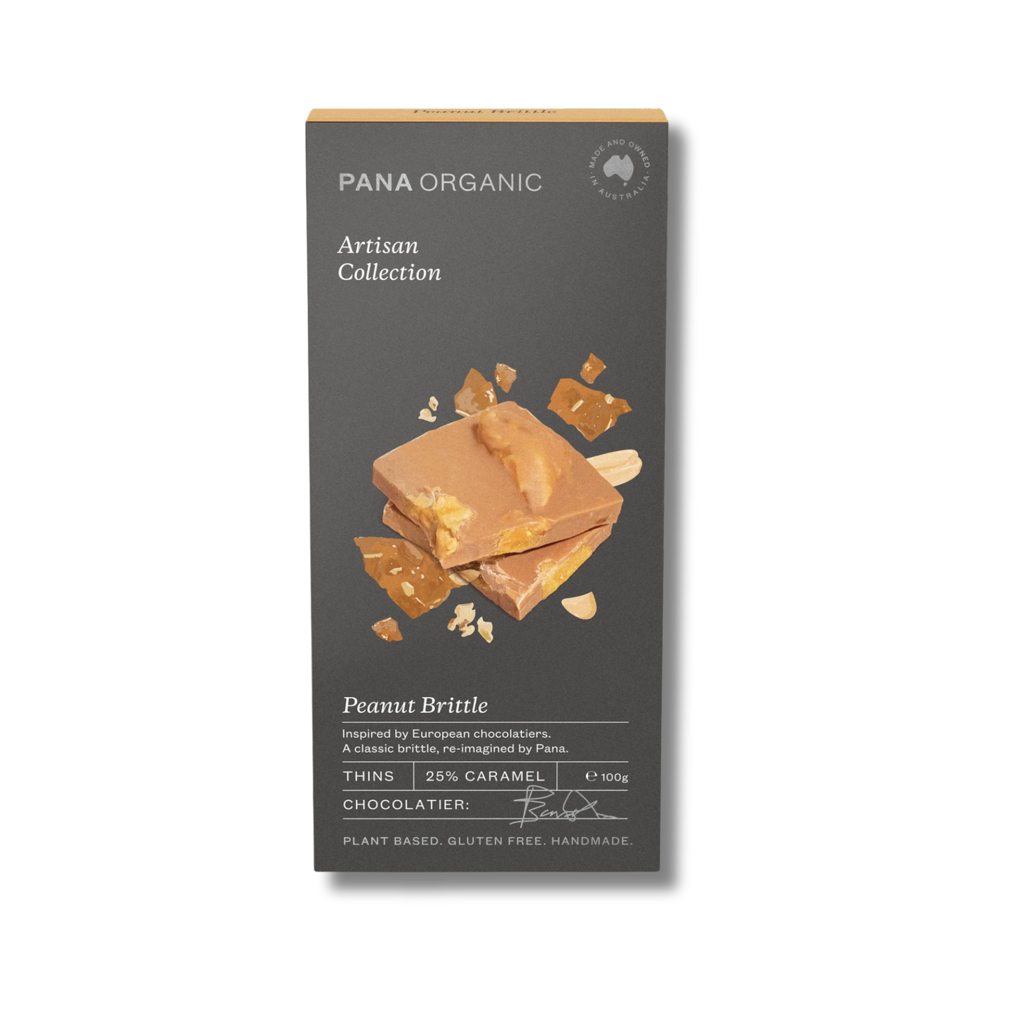 Pana Organic Thins Peanut Brittle 100g