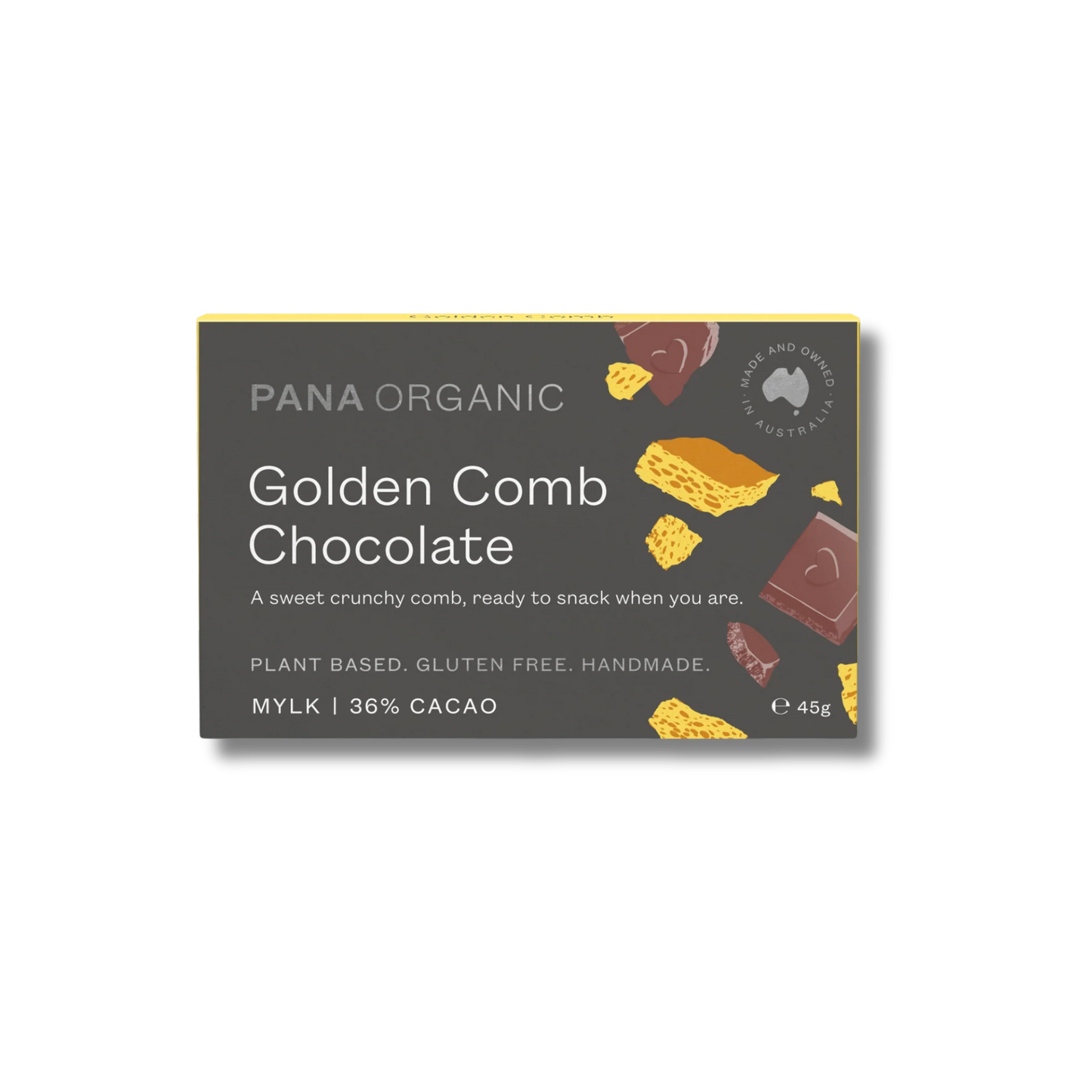 Pana Organic Chocolate Golden Comb Mylk 45g