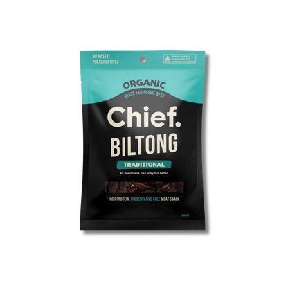 Chief Organic Biltong - Traditional 30g