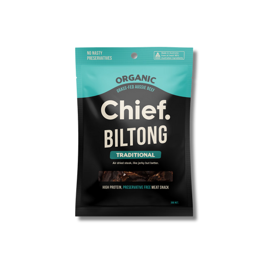 Chief Organic Biltong - Traditional 30g