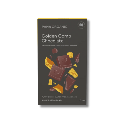 Pana Organic Chocolate Golden Comb Mylk Chocolate 120g