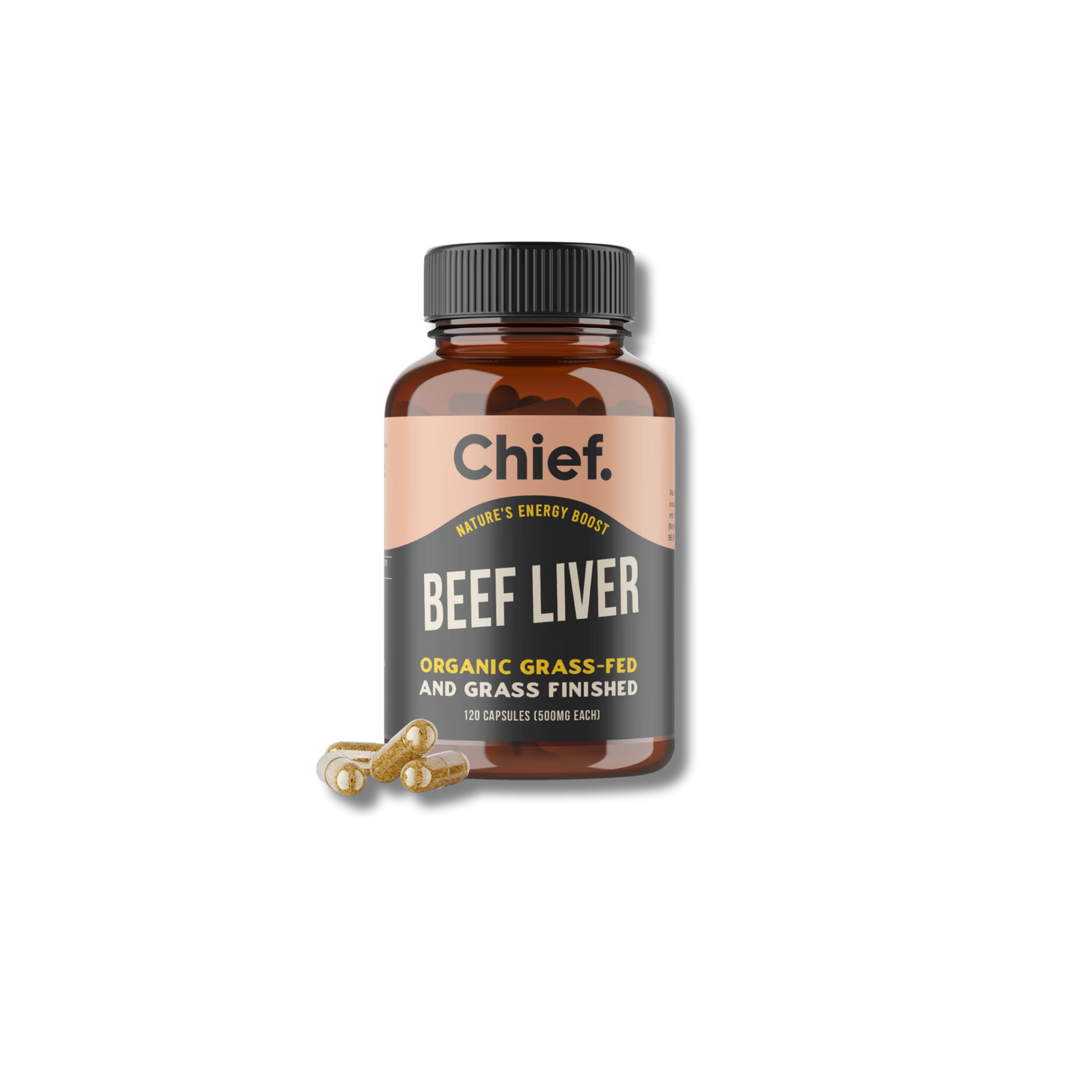 Chief Organic Beef Liver (Energy) 120 Capsules