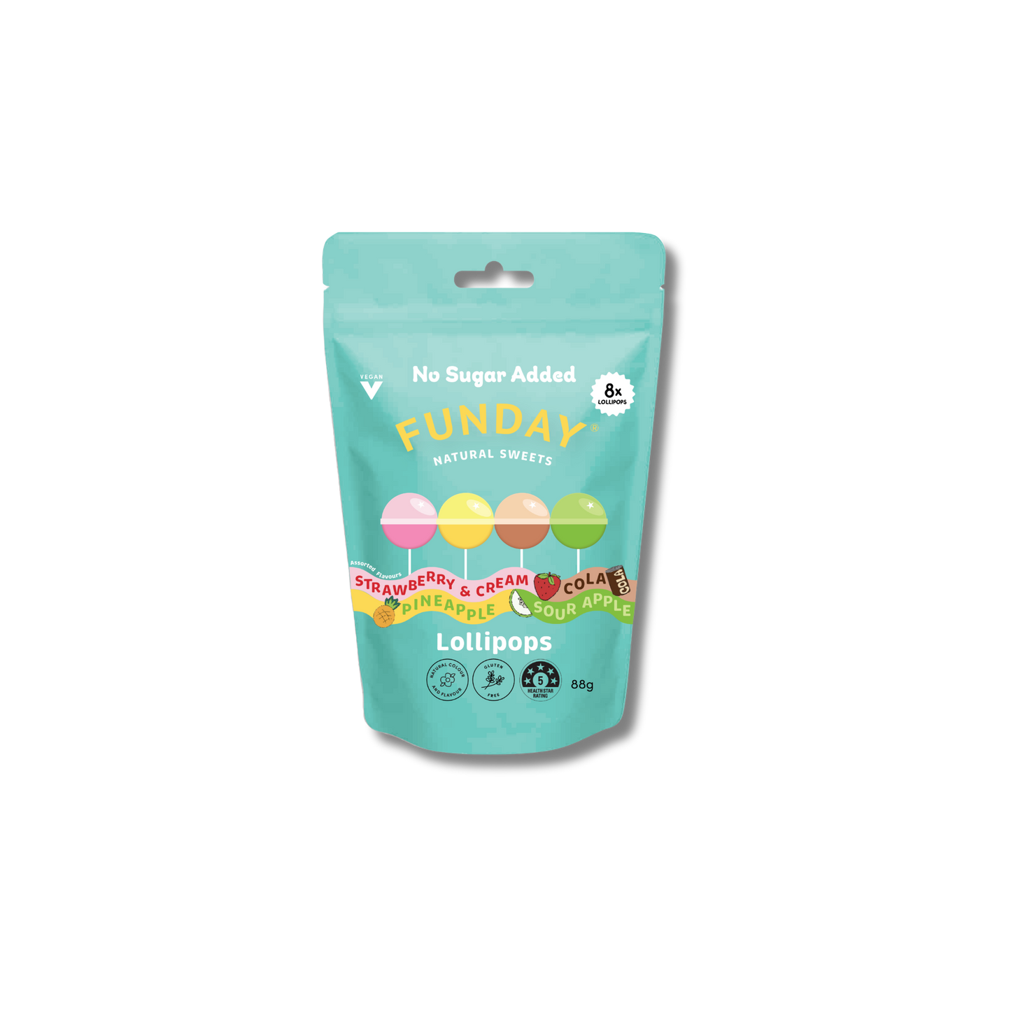 FUNDAY Lollipops Share Bag 88g