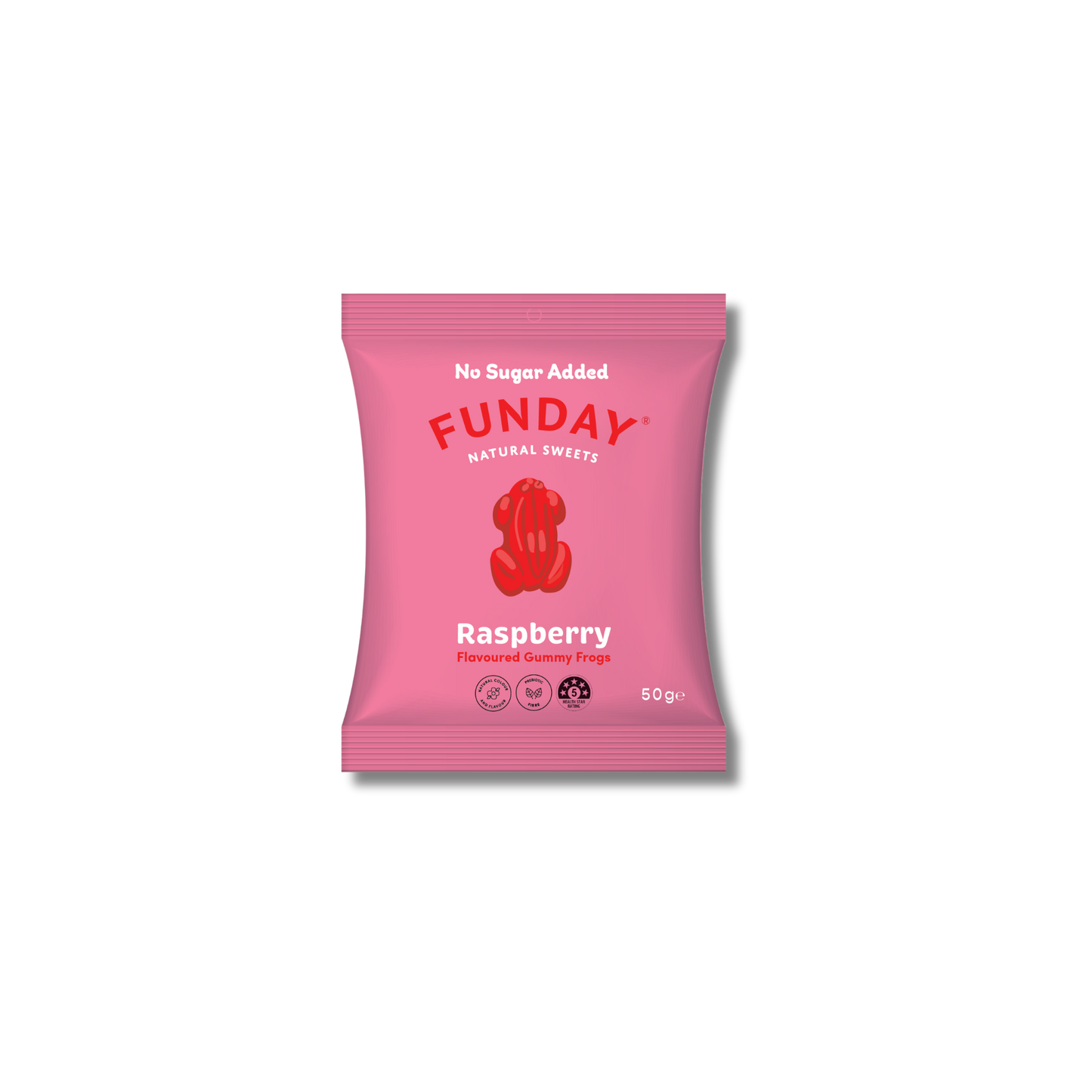 FUNDAY Raspberry Gummy Frogs 50g