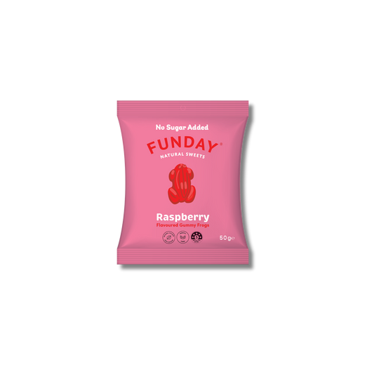 FUNDAY Raspberry Gummy Frogs 50g