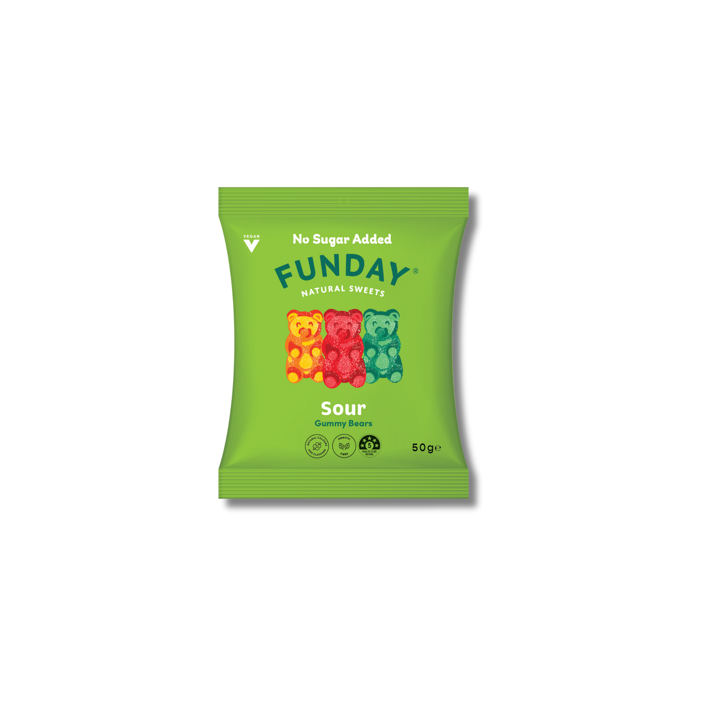 FUNDAY Sour Vegan Gummy Bears 50g