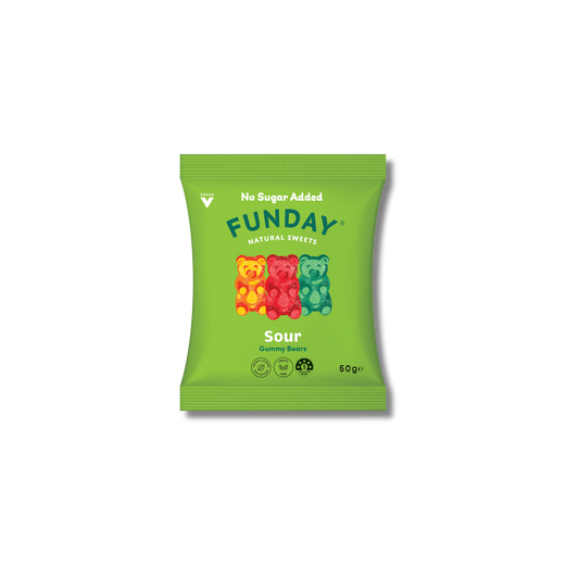 FUNDAY Sour Vegan Gummy Bears 50g