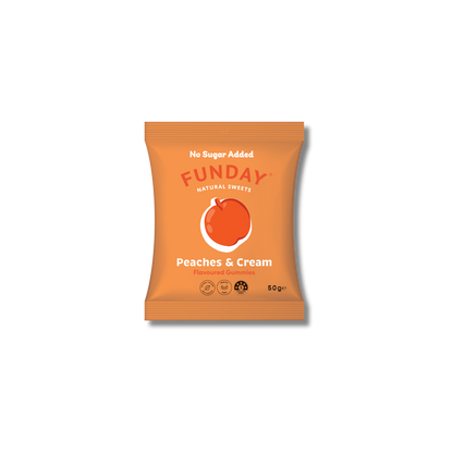FUNDAY Peaches & Cream Flavoured Gummies 50g