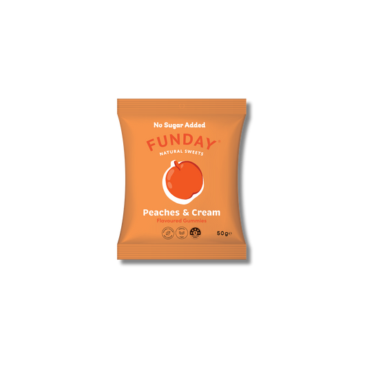 FUNDAY Peaches & Cream Flavoured Gummies 50g