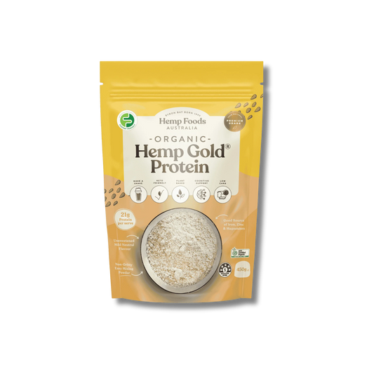 Hemp Foods Australia Organic Hemp Gold Protein Powder - 450g