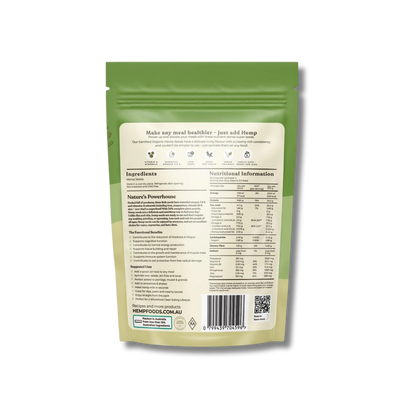 Hemp Foods Australia Organic Hulled Hemp Seeds - 114g