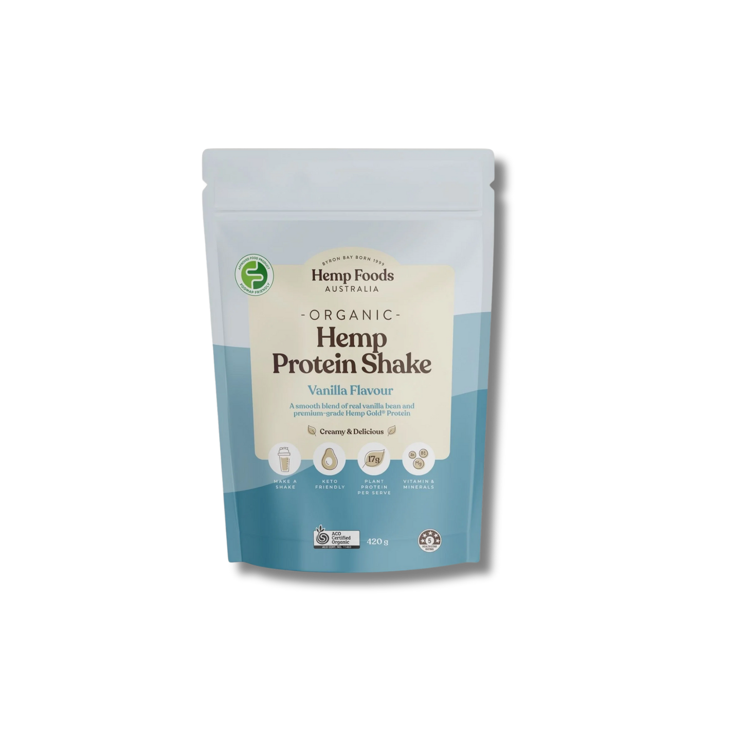 Hemp Foods Australia Vanilla Protein Shake 420g