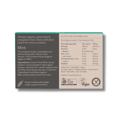 Pana Organic Chocolate Mint 45g