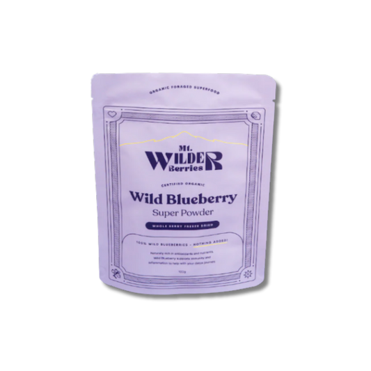 Mt Wilder Berries Certified Organic Wild Blueberry Super Powder - 100g
