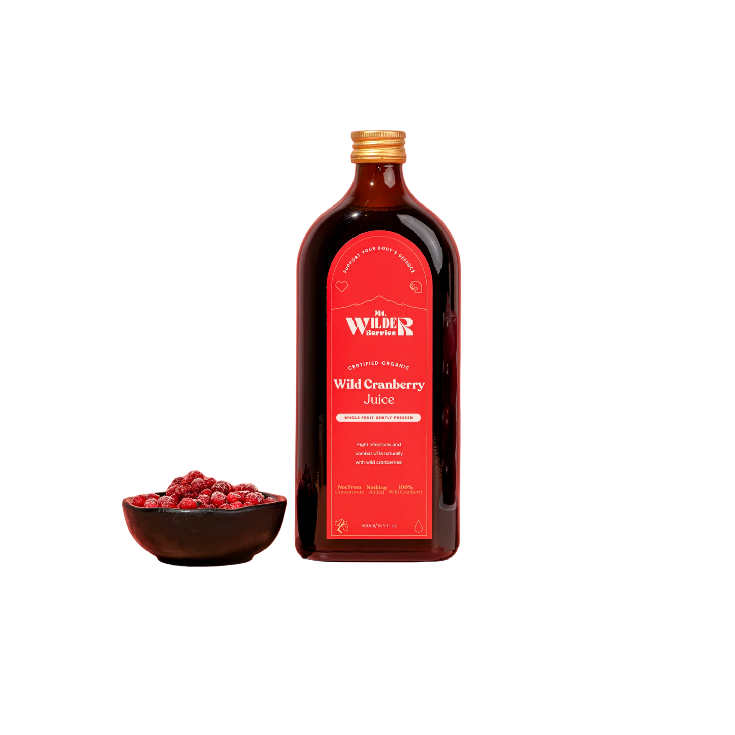 Mt Wilder Organic Wild Cranberry Juice 500mL