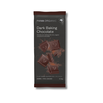 Pana Organic Dark Baking Chocolate Range (70% Cacao) 80g