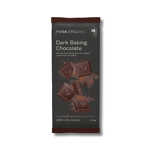 Pana Organic Dark Baking Chocolate Range (70% Cacao) 80g