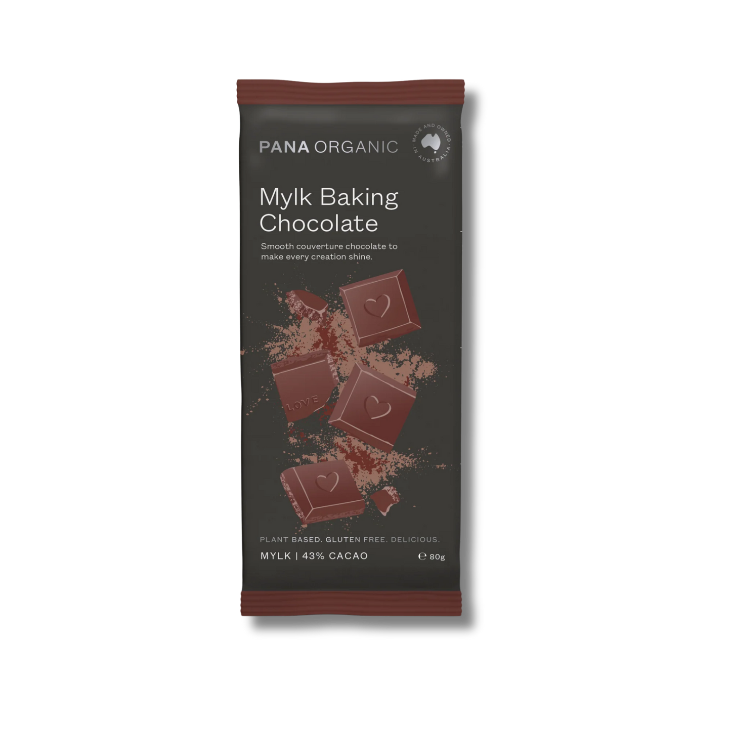 Pana Organic Mylk Baking Chocolate Range (43% Cacao) 80g