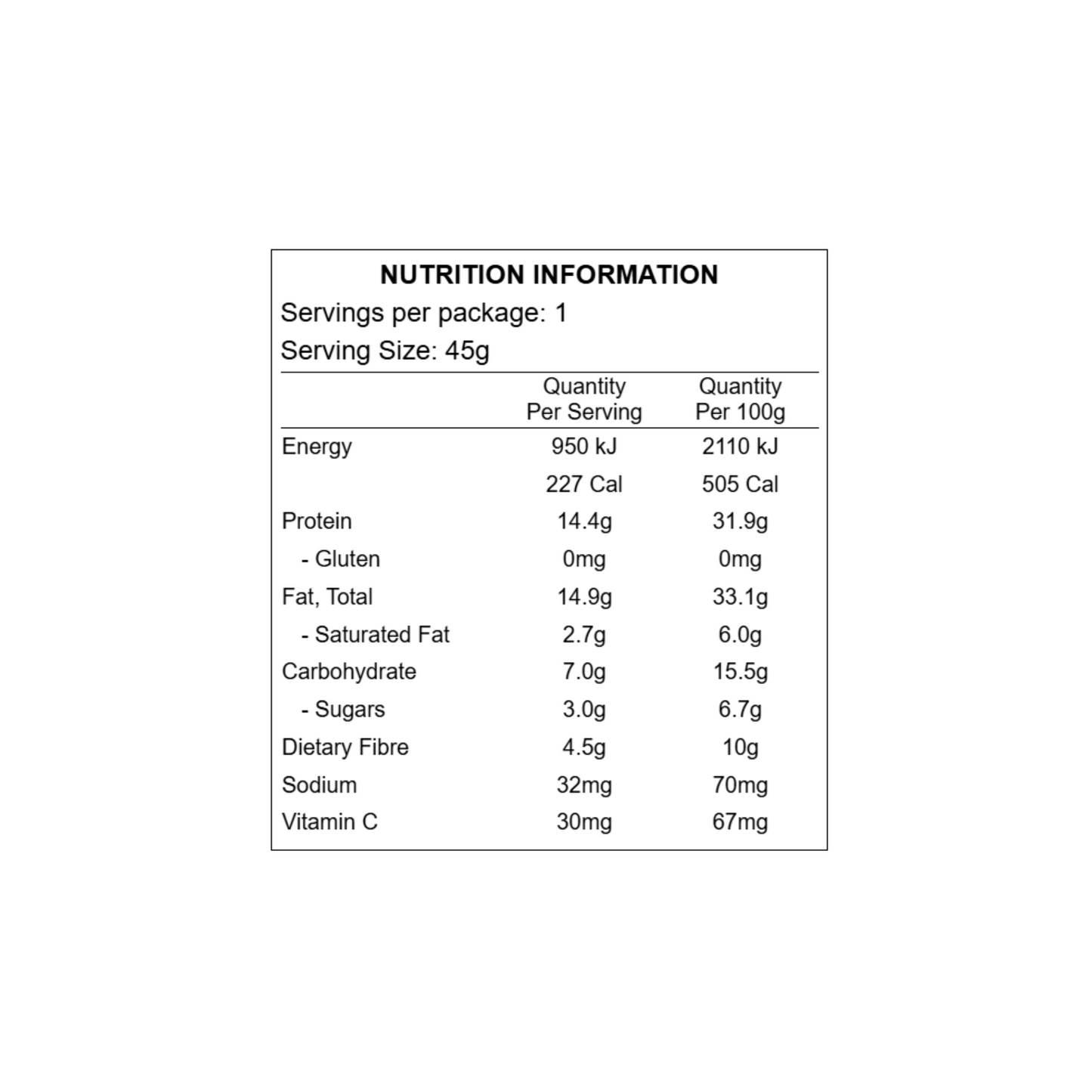 Chief Collagen Protein Choc Peanut Bar 45g