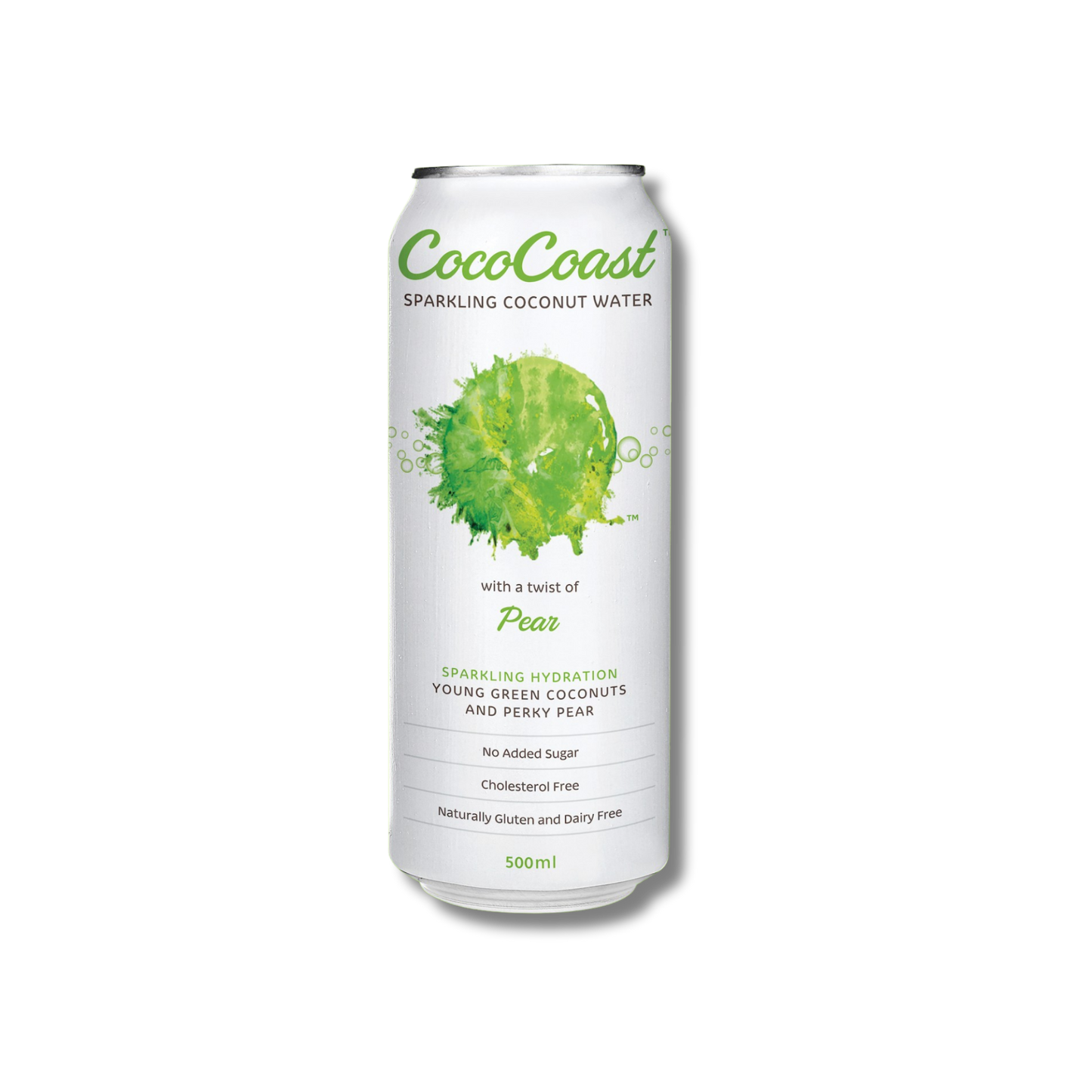 Coco Coast Sparkling Coconut Water Pear 500ml