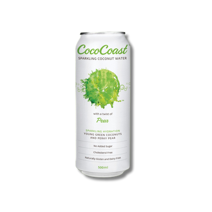 Coco Coast Sparkling Coconut Water Pear 500ml