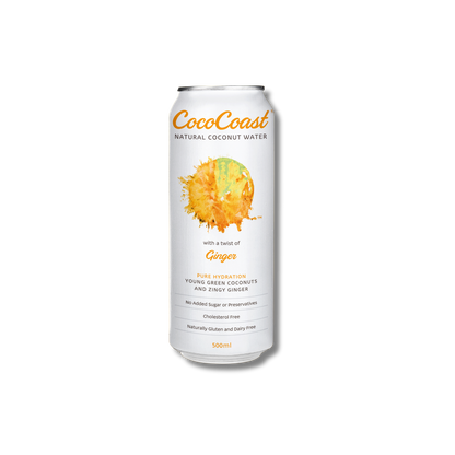 Coco Coast Coconut Water Ginger 500ml
