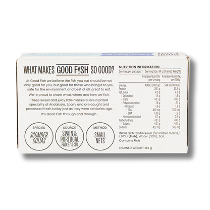 Good Fish Mackerel in Brine 120g