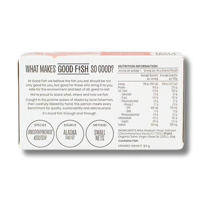 Good Fish Salmon in Extra Virgin Organic Olive Oil 120g