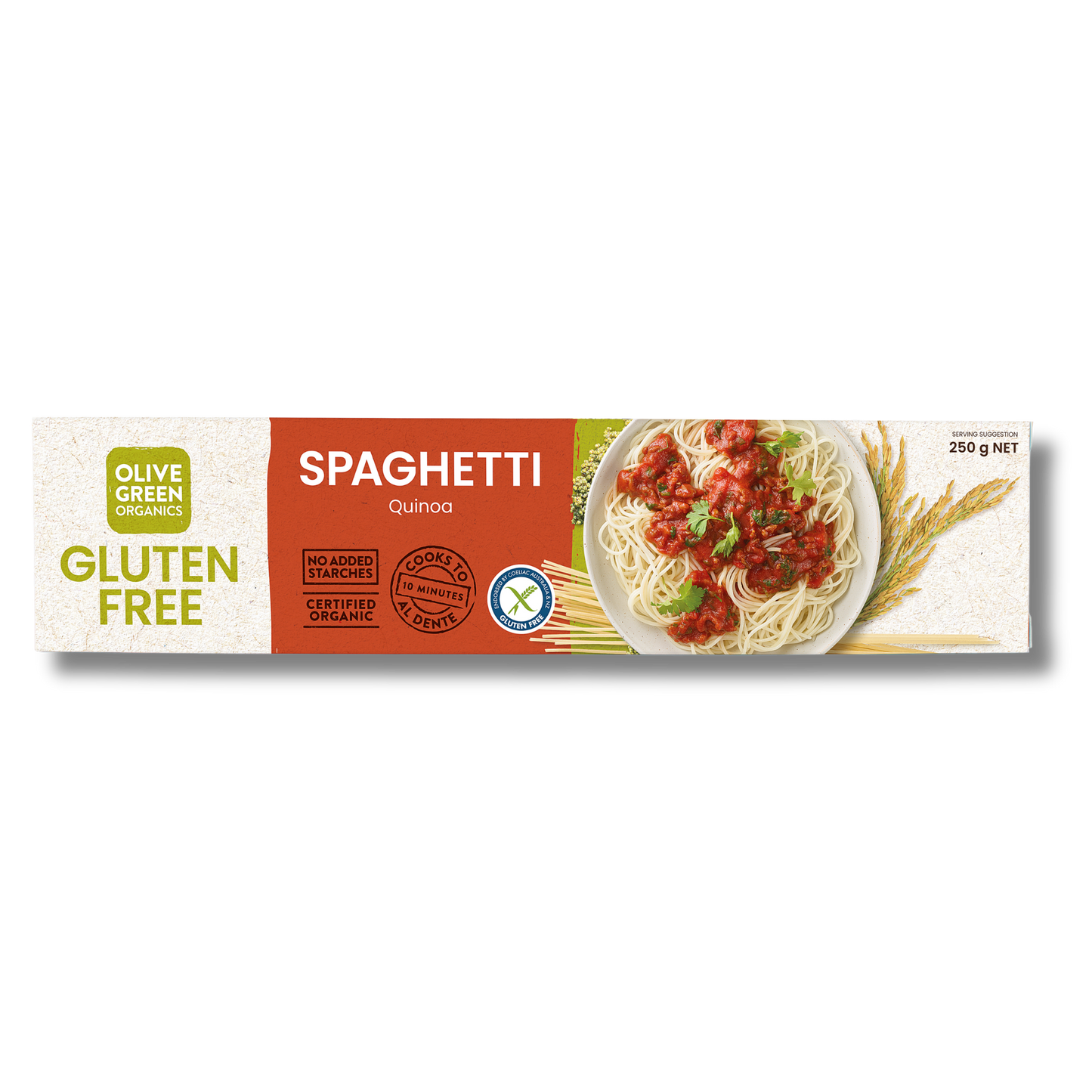 Olive Green Organics Quinoa & Rice Spaghetti 250g