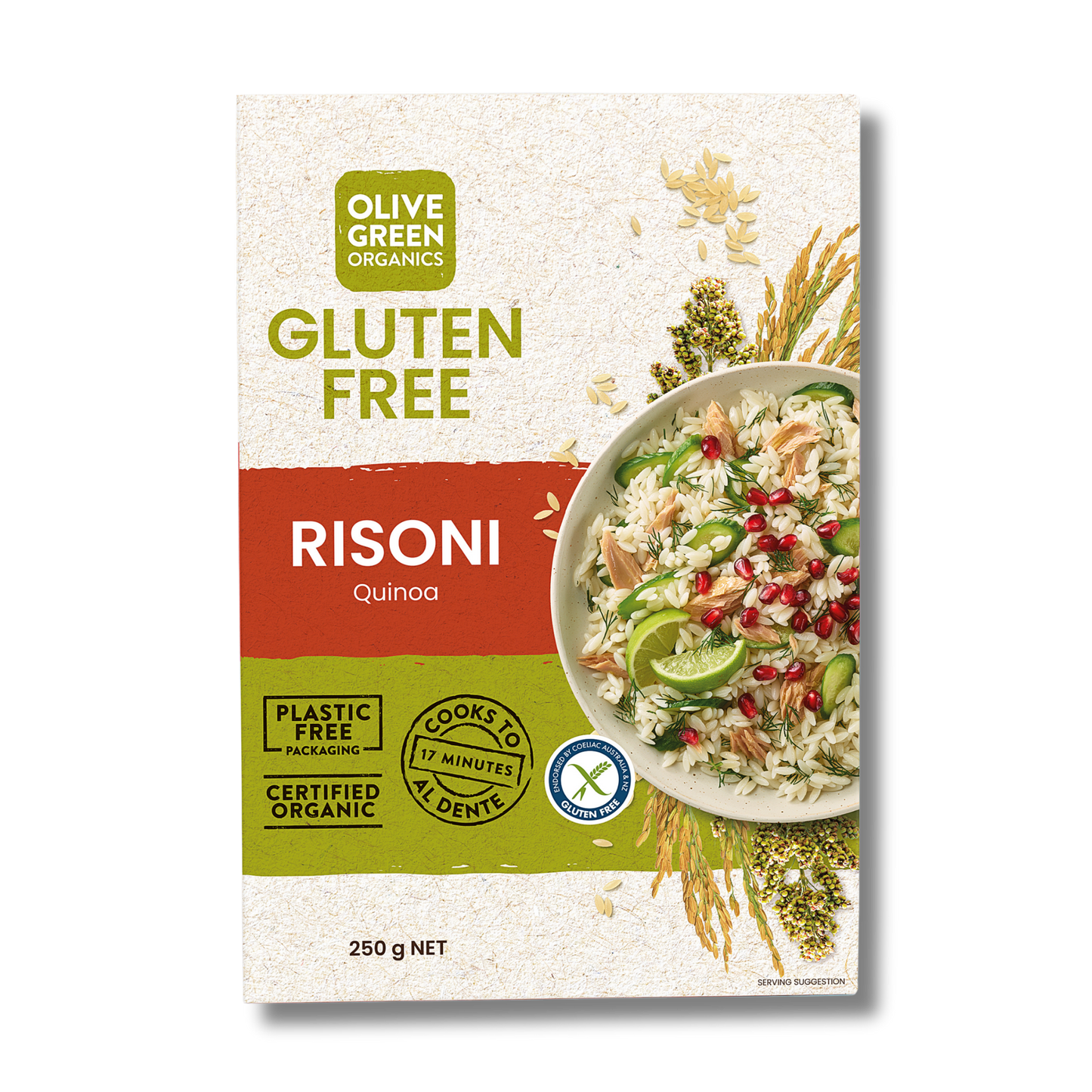 Olive Green Organics Quinoa & Rice Risoni 250g