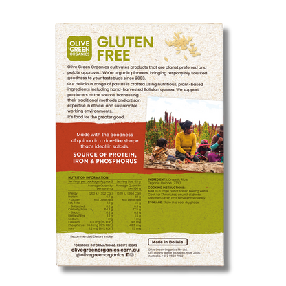 Olive Green Organics Quinoa & Rice Risoni 250g