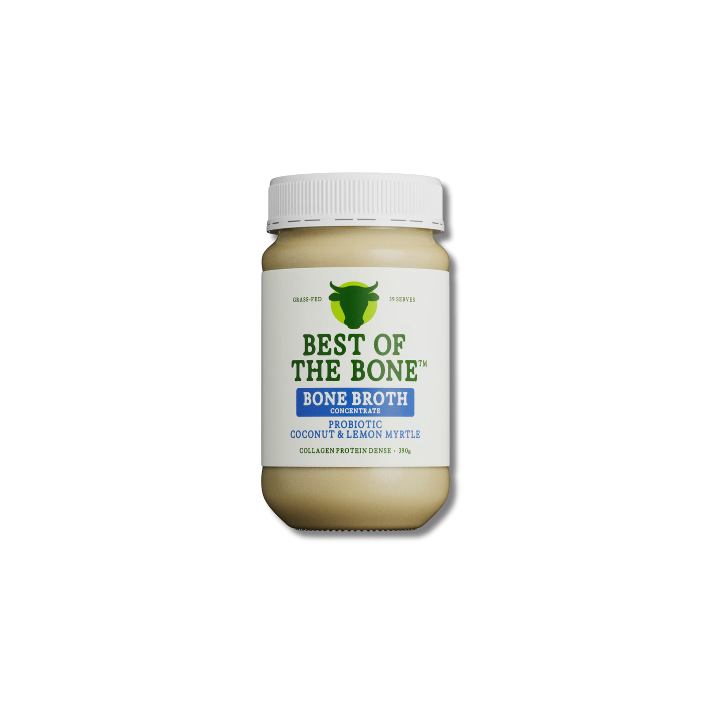 Best of the Bone Beef Broth Probiotic Coconut and Lemon Myrtle 390g