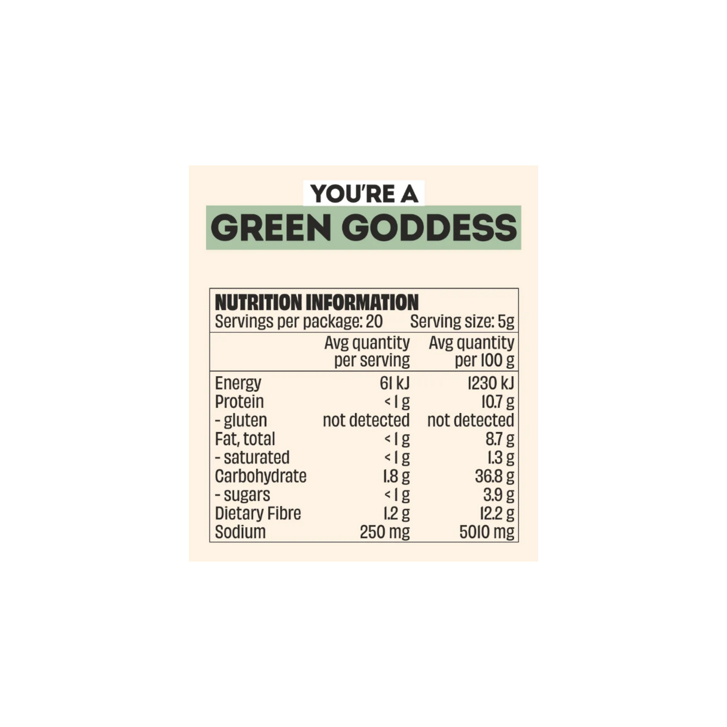 Mingle Green Goddess Seasoning 100g