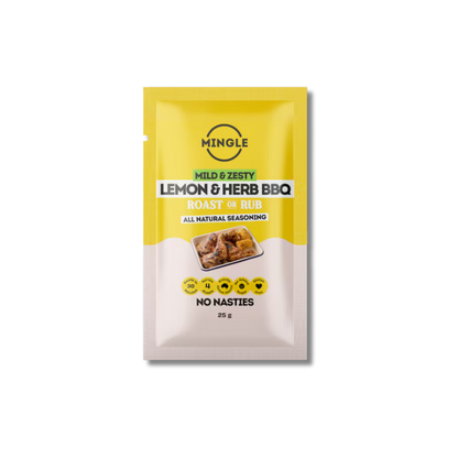Mingle Mild & Zesty Lemon & Herb BBQ Seasoning 25g