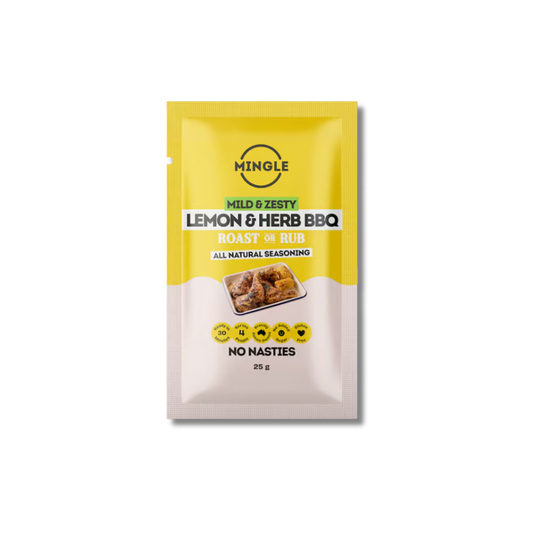 Mingle Mild & Zesty Lemon & Herb BBQ Seasoning 25g