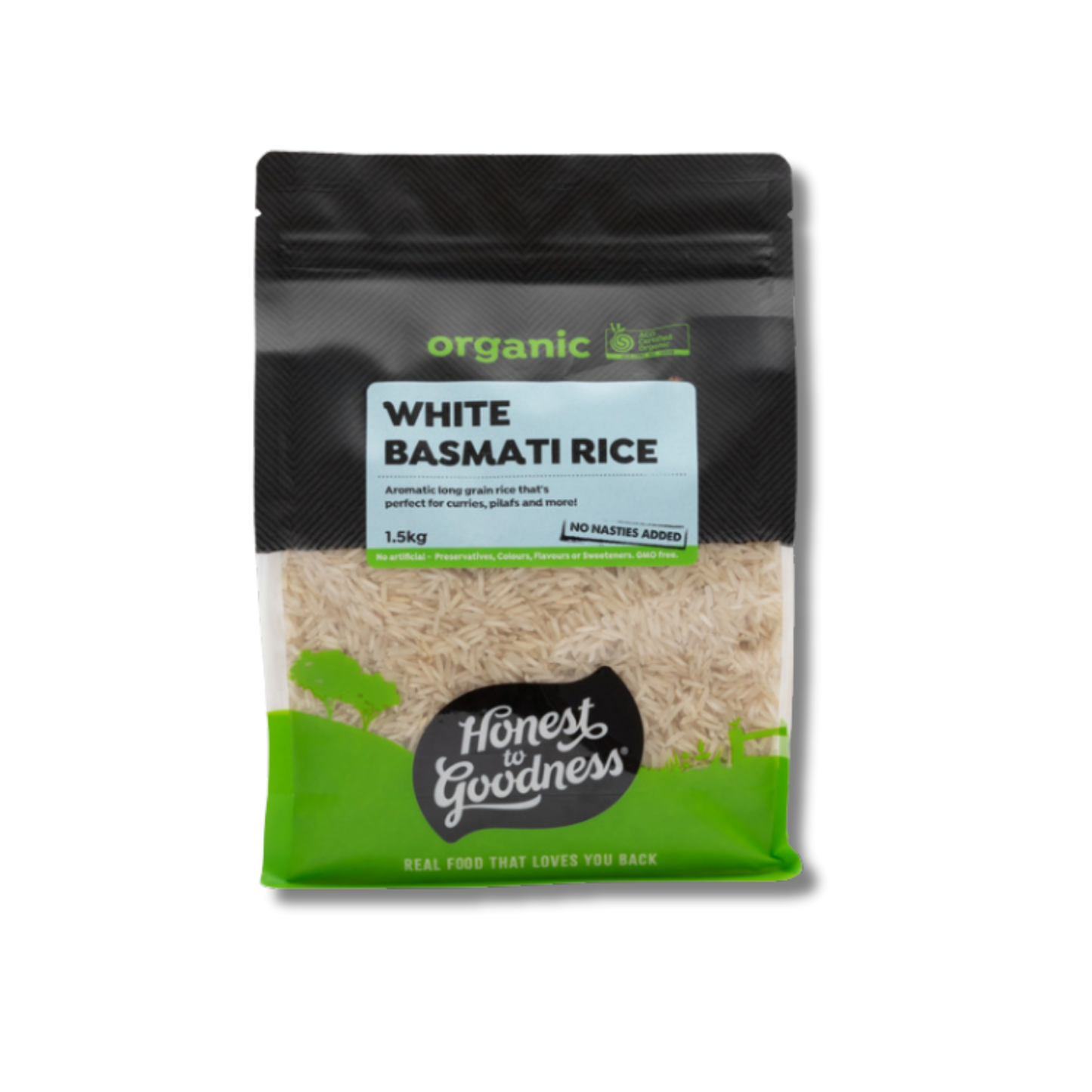 Honest to Goodness Organic White Basmati Rice 1.5kg