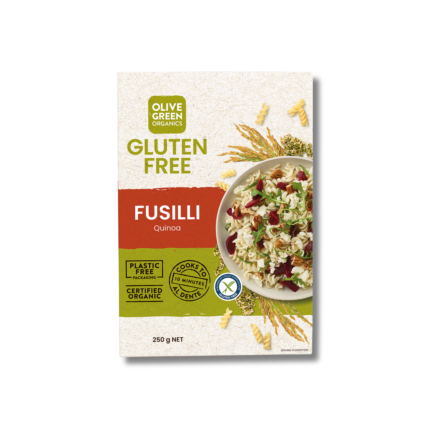 Olive Green Organics Fusilli 250g
