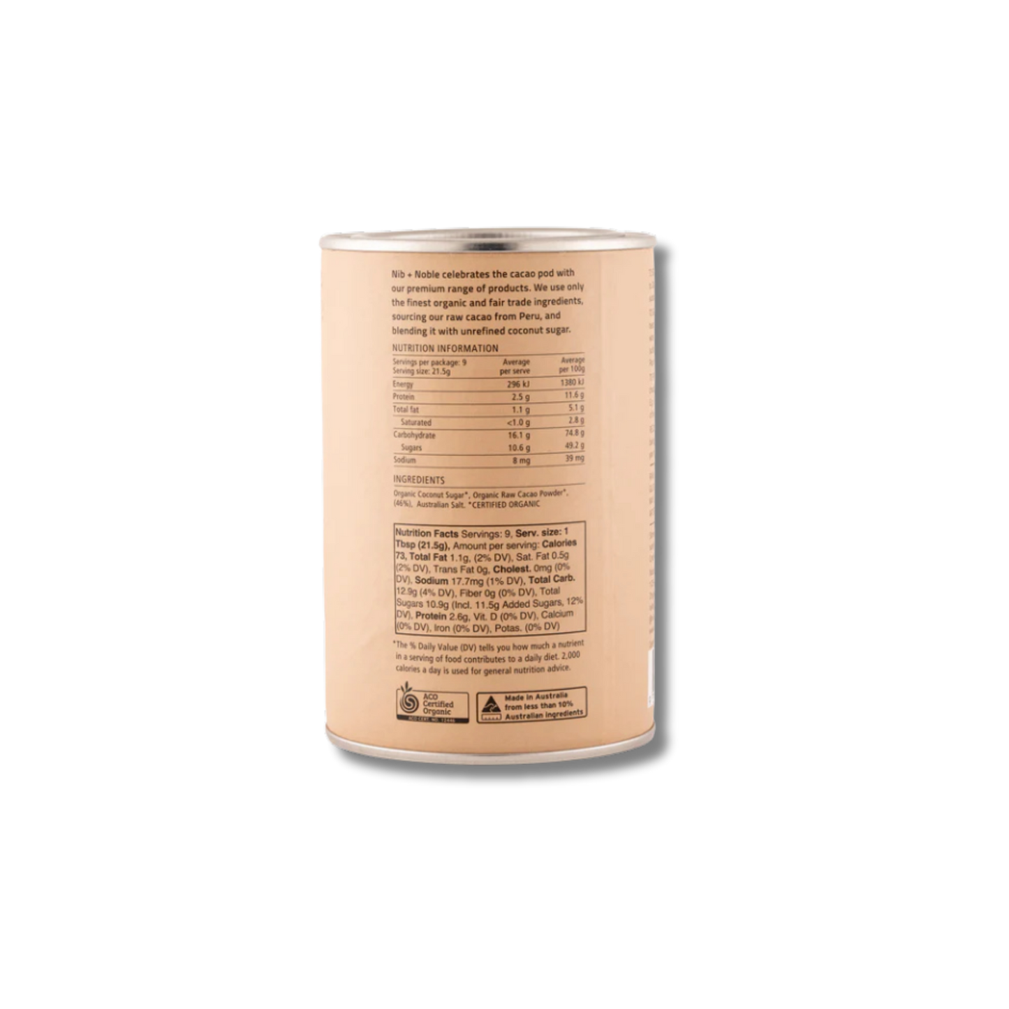 Nib + Noble Original - Organic Drinking Chocolate 200g