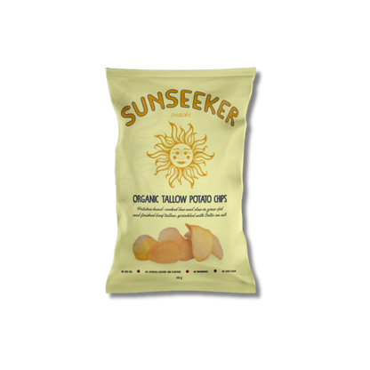 Sunseekers Organic Grass Fed Beef Tallow Potato Chips 140g