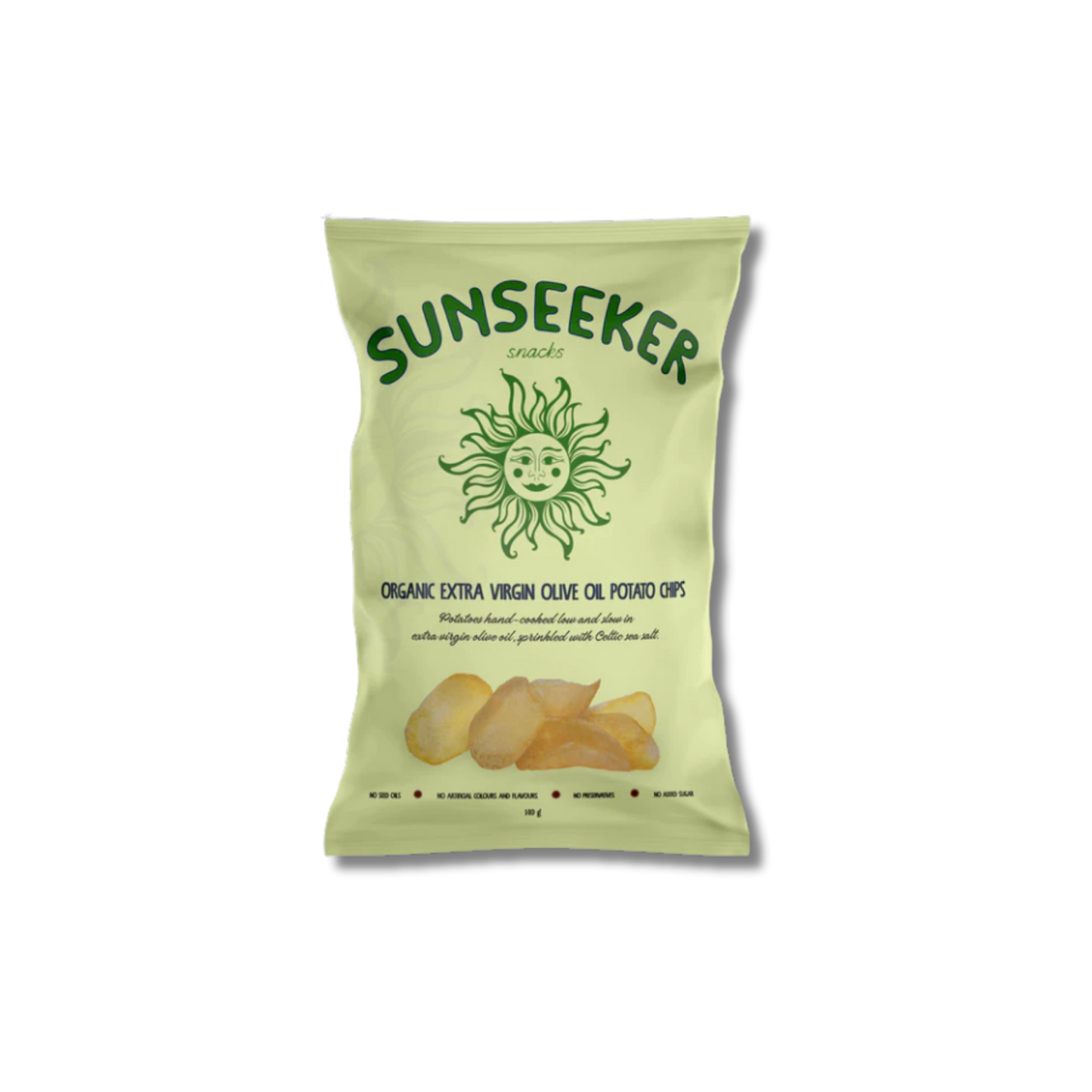 Sunseekers Organic Extra Virgin Olive Oil Potato Chips 140g